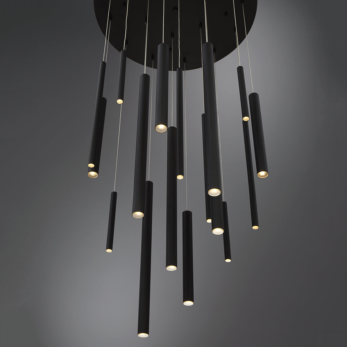 Eurofase - 31445-016 - LED Chandelier - Santana - Black — Lighting ...