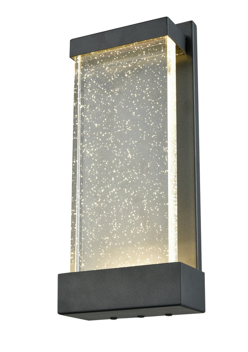 DVI Lighting - DVP23972BK-SDY - LED Outdoor Wall Sconce - Nieuport AC LED Outdoor - Black with Clear Seedy Glass