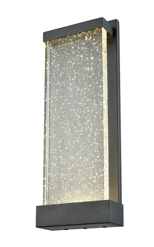 DVI Lighting - DVP23973BK-SDY - LED Outdoor Wall Sconce - Nieuport AC LED Outdoor - Black with Clear Seedy Glass