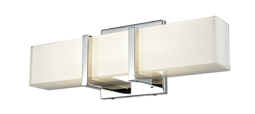 DVI Lighting - DVP25101CH-SSOP - LED Vanity - Secord AC LED - Chrome with Silk Screened Opal Glass