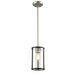 DVI Lighting - DVP25421BN/GR-CL - One Light Pendant - Downtown - Buffed Nickel and Graphite with Clear Glass