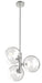 DVI Lighting - DVP27023CH-CL - Three Light Pendant - Courcelette - Chrome with Clear Glass