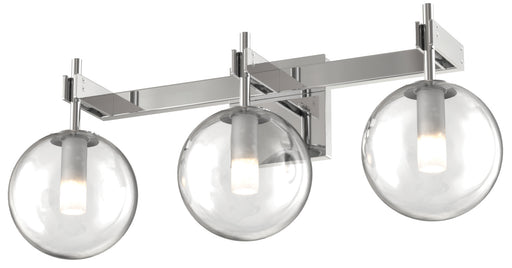 DVI Lighting - DVP27043CH-CL - Three Light Vanity - Courcelette - Chrome with Clear Glass