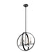 DVI Lighting - DVP28848CH/GR-CL - Four Light Pendant - Mont Royal - Chrome and Graphite with Clear Glass