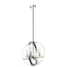 DVI Lighting - DVP28848CH/SN-CL - Four Light Pendant - Mont Royal - Chrome and Satin Nickel with Clear Glass