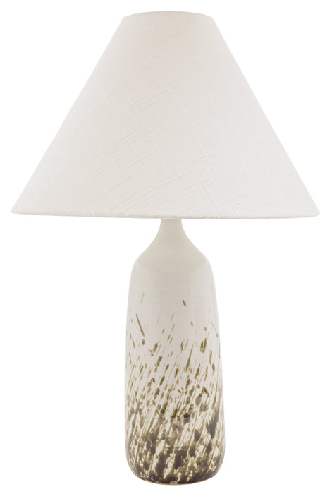 House of Troy - GS100-DWG - One Light Table Lamp - Scatchard - Decorated White Gloss