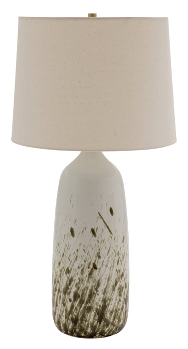 House of Troy - GS101-DWG - One Light Table Lamp - Scatchard - Decorated White Gloss