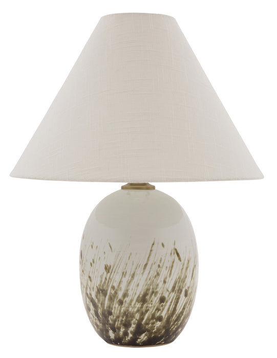 House of Troy - GS140-DWG - One Light Table Lamp - Scatchard - Decorated White Gloss
