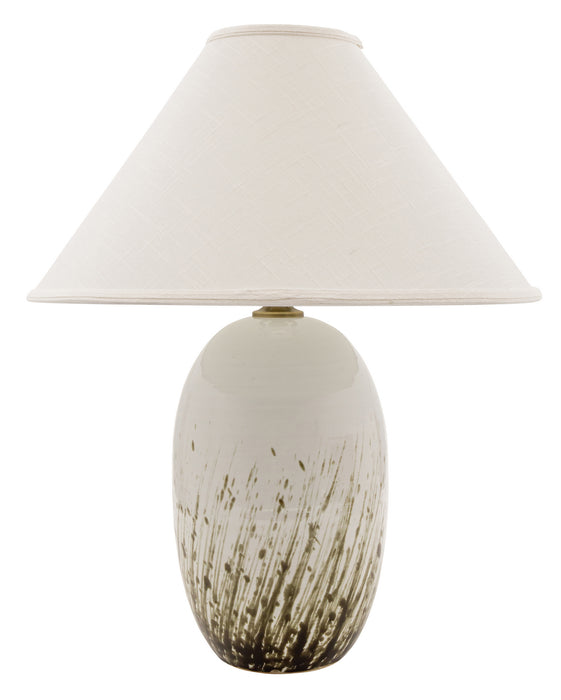 House of Troy - GS150-DWG - One Light Table Lamp - Scatchard - Decorated White Gloss