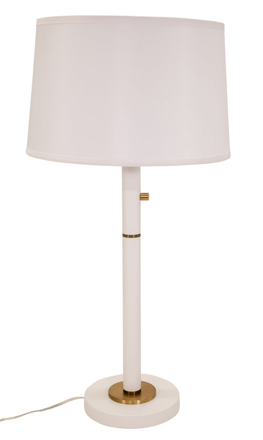 House of Troy - RU750-WT - Three Light Table Lamp - Rupert - White with Weathered Brass