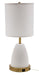 House of Troy - RU751-WT - One Light Table Lamp - Rupert - White with Weathered Brass