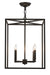 Meyda Tiffany - 163666 - Four Light Pendant - Kitzi Box - Wrought Iron