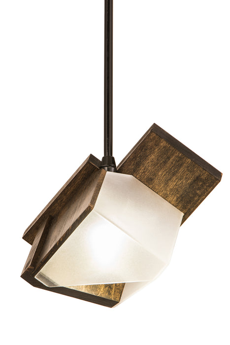 Meyda Tiffany - 166454 - One Light Mini Pendant - Fagelholk - Natural Wood