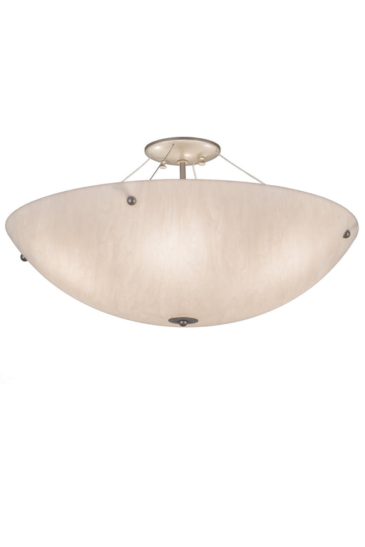 Meyda Tiffany - 177544 - Six Light Flushmount - Cypola - Nickel