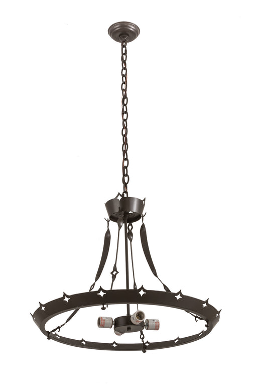 Meyda Tiffany - 179882 - Four Light Inverted Pendant Hardware - Timeless Bronze