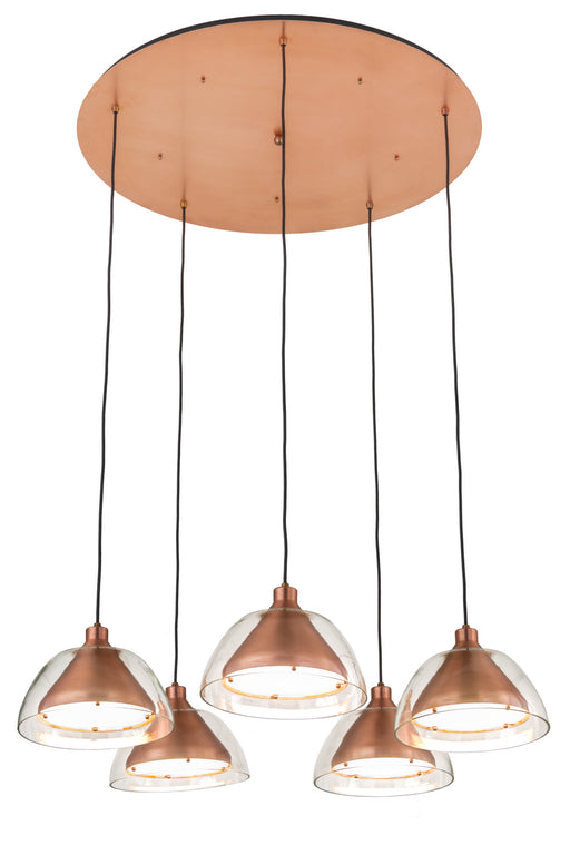 Meyda Tiffany - 182713 - Five Light Pendant - Bisbee - Copper