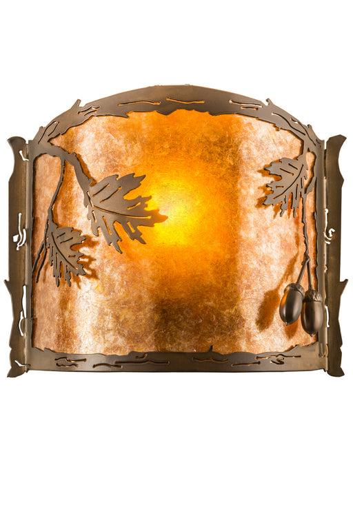 Meyda Tiffany - 183372 - One Light Wall Sconce - Oak Leaf & Acorn - Antique Copper