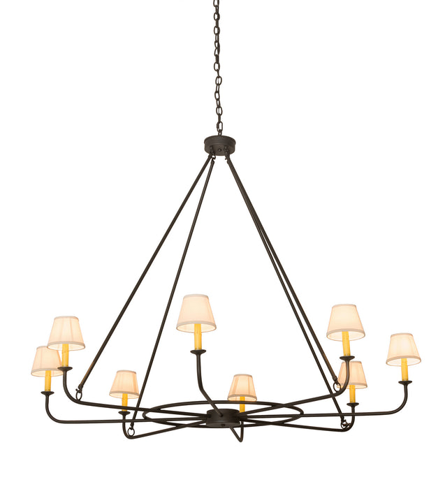 Meyda Tiffany - 183511 - Eight Light Chandelier - Brach Ring - Wrought Iron