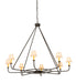 Meyda Tiffany - 183511 - Eight Light Chandelier - Brach Ring - Wrought Iron