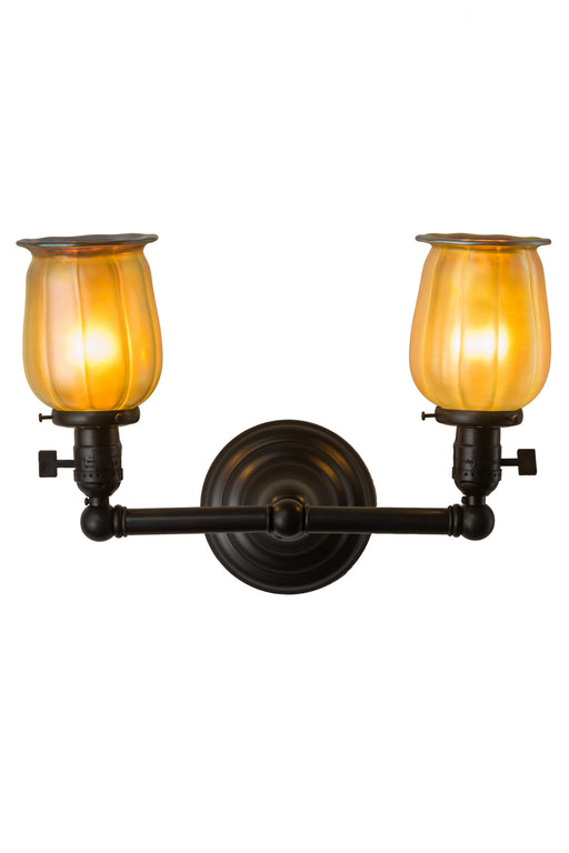 Meyda Tiffany - 184766 - Two Light Wall Sconce - Revival - Craftsman Brown