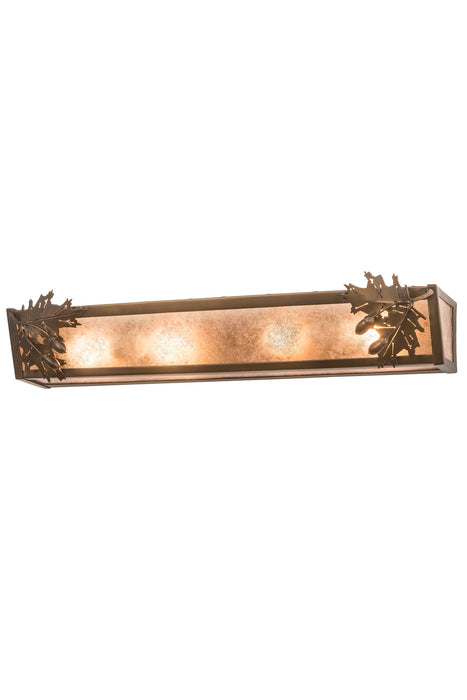 Meyda Tiffany - 184794 - Four Light Vanity - Oak Leaf & Acorn - Antique Copper