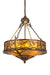 Meyda Tiffany - 184804 - Eight Light Inverted Pendant - Branches - Antique Copper