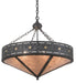 Meyda Tiffany - 185301 - Six Light Inverted Pendant - Craftsman - Craftsman Brown