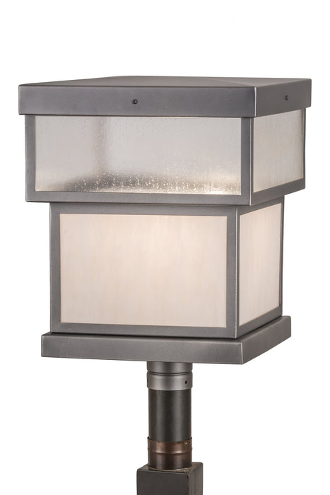 Meyda Tiffany - 186547 - One Light Post Mount - Quadrato - Pewter