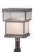 Meyda Tiffany - 186547 - One Light Post Mount - Quadrato - Pewter