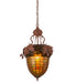 Meyda Tiffany - 187087 - One Light Pendant - Oak Leaf & Acorn - Rust