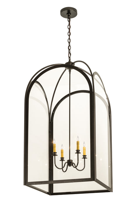 Meyda Tiffany - 187204 - Four Light Pendant - Perin - Oil Rubbed Bronze