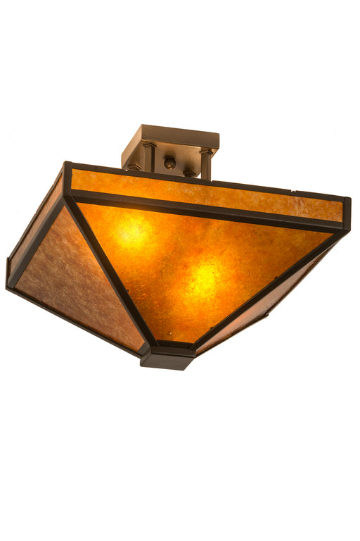 Meyda Tiffany - 187318 - Two Light Flushmount - Mission - Bronze