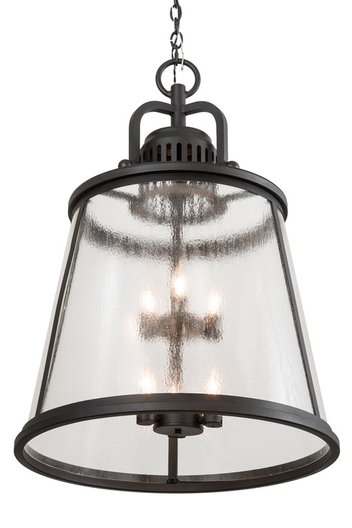 Meyda Tiffany - 187844 - Six Light Pendant - Steadman - Wrought Iron