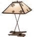Meyda Tiffany - 188530 - One Light Table Lamp - Snowflake - Mahogany Bronze
