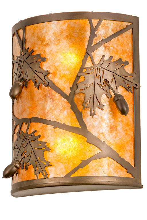 Meyda Tiffany - 188603 - Two Light Wall Sconce - Oak Leaf & Acorn - Antique Copper
