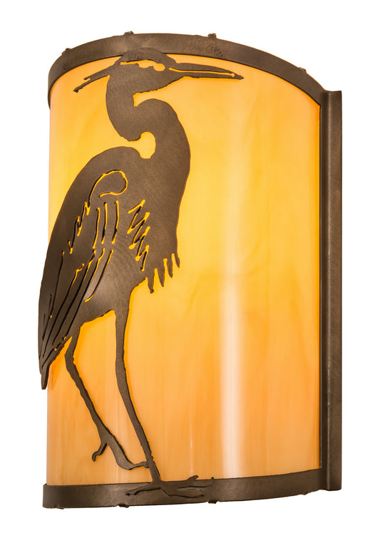 Meyda Tiffany - 188604 - One Light Wall Sconce - Heron - Antique Copper