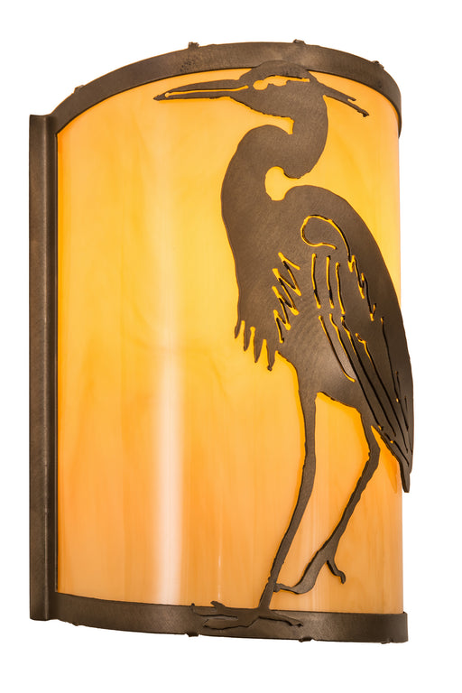 Meyda Tiffany - 188606 - One Light Wall Sconce - Heron - Antique Copper