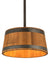 Meyda Tiffany - 188647 - Three Light Pendant - Whiskey Barrel - Natural Wood