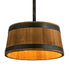 Meyda Tiffany - 188651 - Six Light Pendant - Whiskey Barrel - Natural Wood