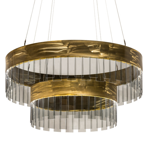 Meyda Tiffany - 188823 - LED Pendant - Cilindro - Natural Brass