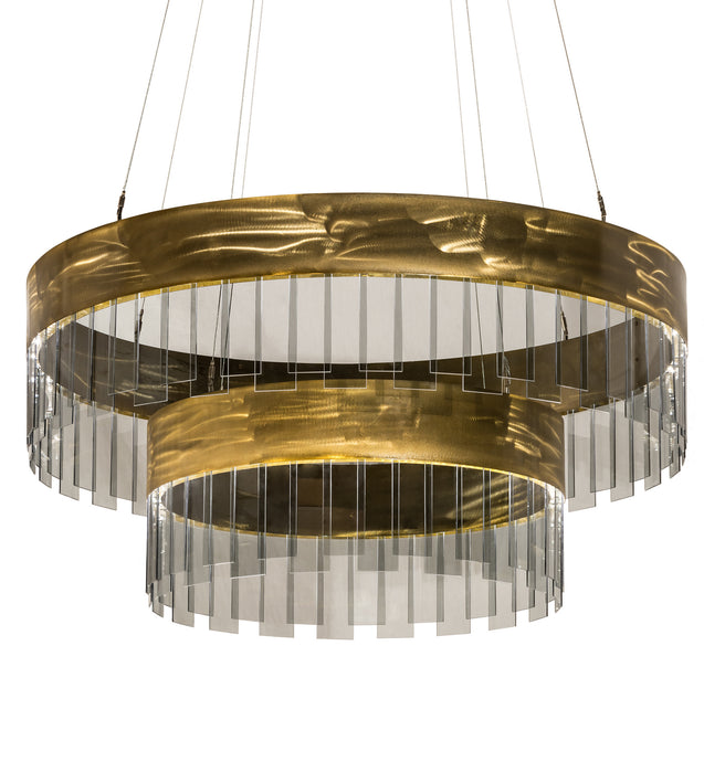 Meyda Tiffany - 188823 - LED Pendant - Cilindro - Natural Brass