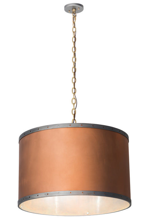 Meyda Tiffany - 189155 - Four Light Pendant - Cilindro - Copper