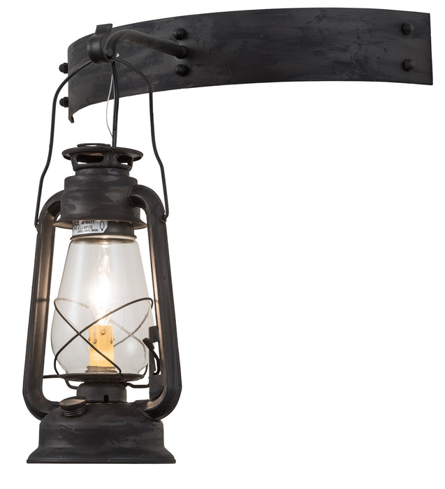 Meyda Tiffany - 190213 - One Light Wall Sconce - Miner`S Lantern - Costello Black