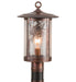 Meyda Tiffany - 90623 - One Light Post Mount - Fulton - Vintage Copper
