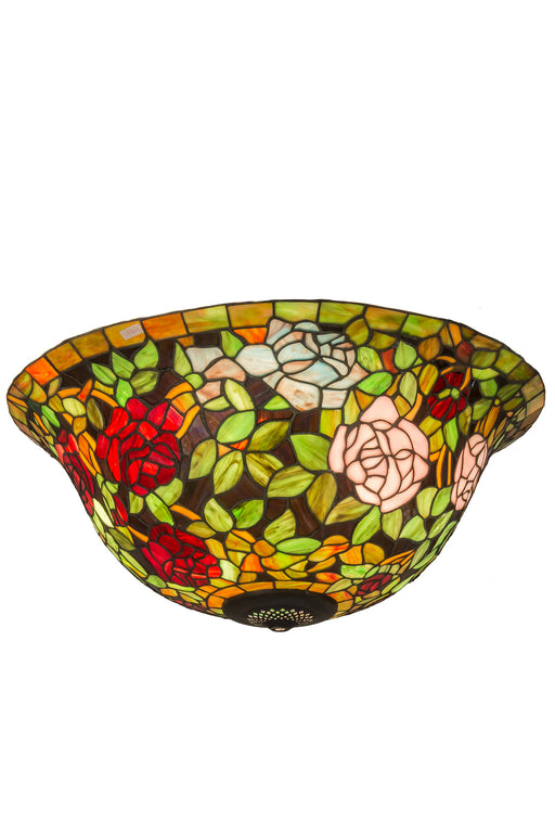 Meyda Tiffany - 29209 - Shade - Tiffany Rosebush - Purple/Blue Burgundy Pink Purple/Blue 59