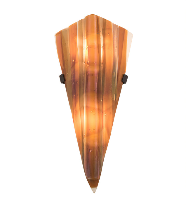 Meyda Tiffany - 193198 - Two Light Wall Sconce - Metro Fusion - Craftsman Brown