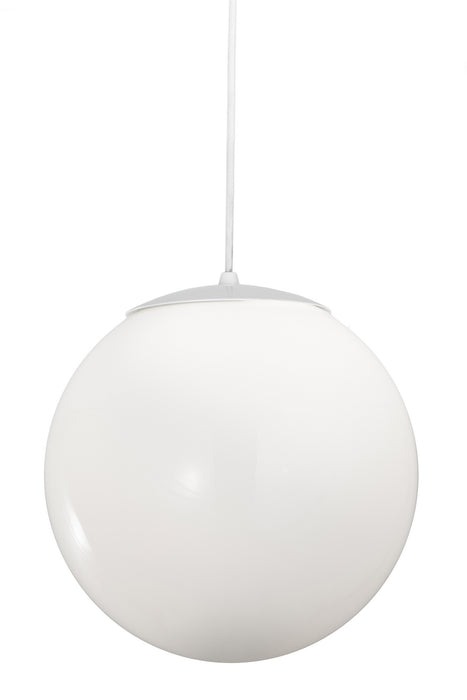 Meyda Tiffany - 191103 - One Light Pendant - Bola - White