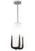 Meyda Tiffany - 191467 - One Light Mini Pendant - Blumenklaue - Brushed Nickel