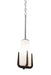 Meyda Tiffany - 191477 - One Light Mini Pendant - Blumenklaue - Brushed Nickel