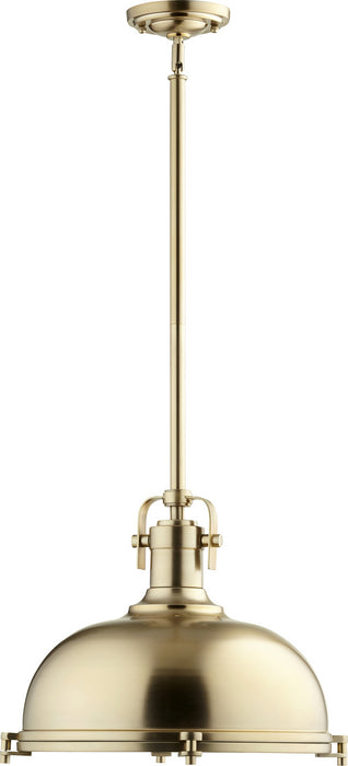 Quorum - 804-17-80 - One Light Pendant - Aged Brass